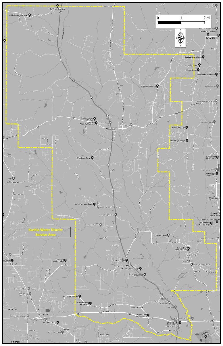 KWD Service Area Map